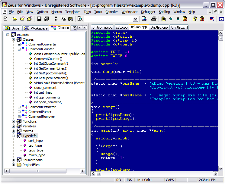 Zeus for Windows Screenshot